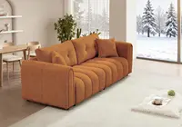 91.5"Mid-Century Modern Boucle Sofas for Living Room,Comfy Sherpa Cloud Couch,Oversized Loveseat Couches for Bedroom-Customized 3