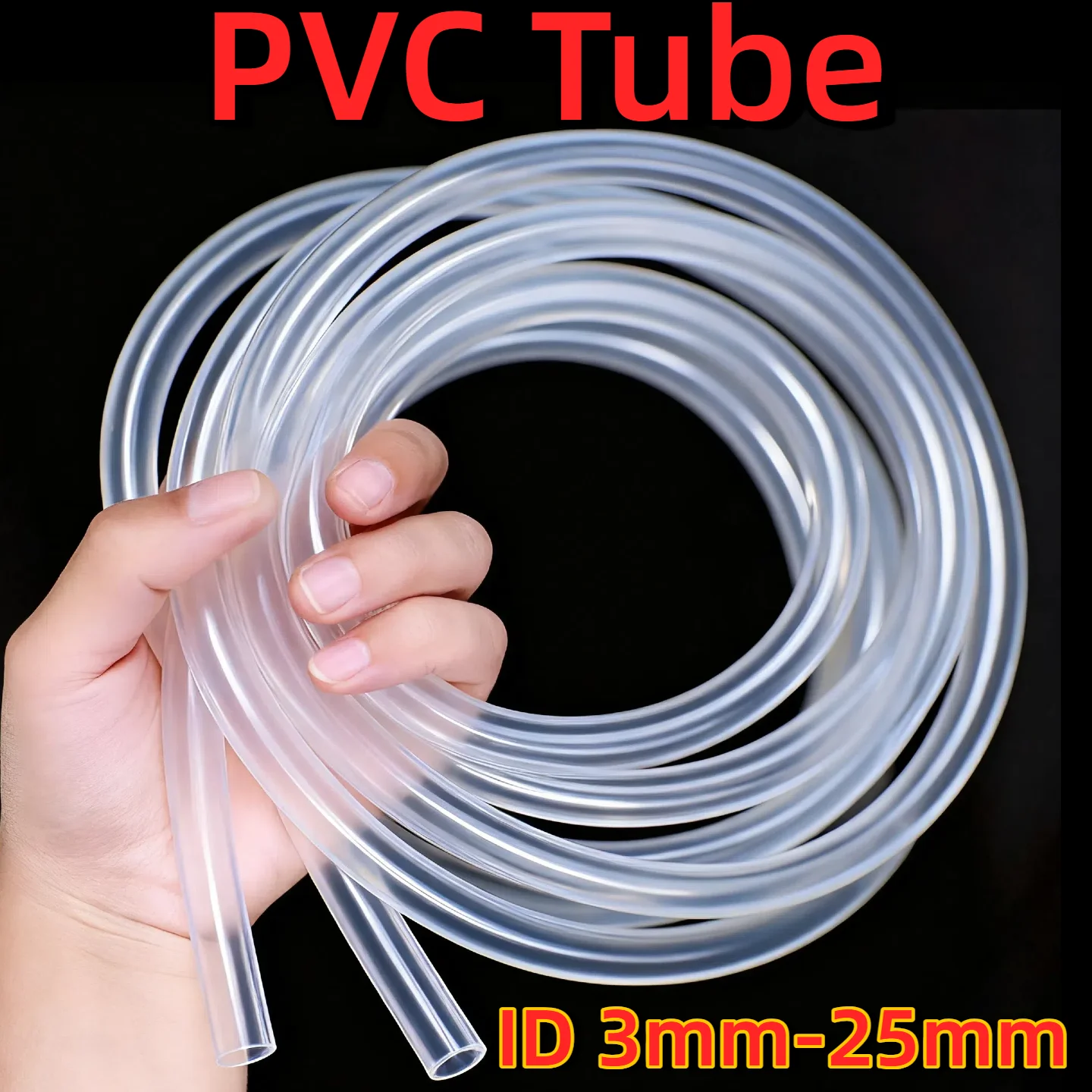 PVC Hoses Plastic Pipe 3-30mm Garden Water Transparent motorcycle gasolineS Tube Fuel drain conditioning pump aquarium fish
