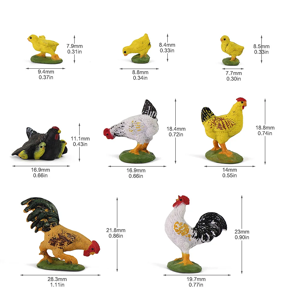 pces pintados escala pvc modelo pintados pato galinha galinheiro ganso escala animais domésticos aves modelo ferroviário layout