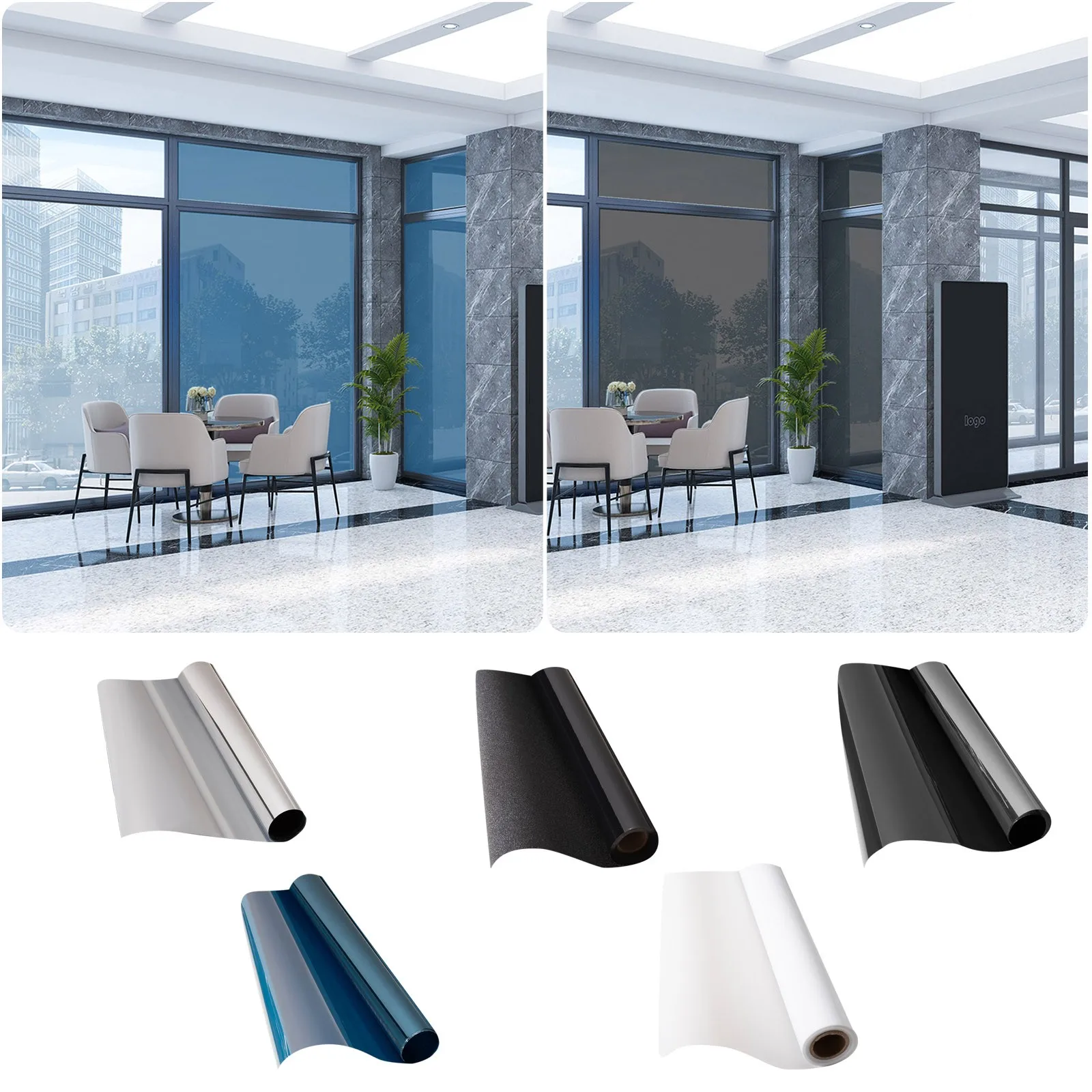 StaticClingTotalBlackoutWindowFilm100UvSunBlockingWindowDarkeningFilmBestBlack