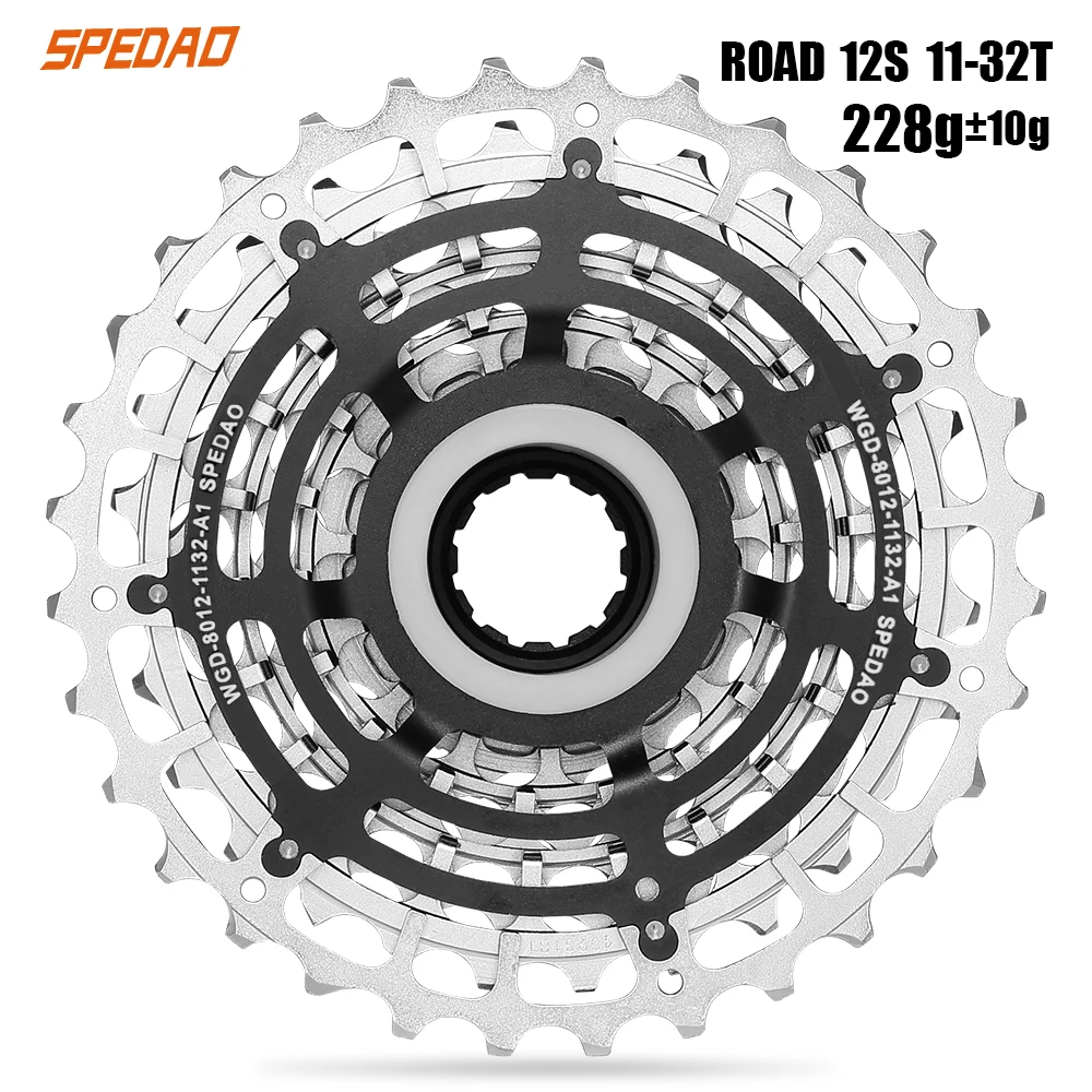 Cassette Vélo 12 Vitesses 11-28/32/34T Compatible Shimano HG - Aluminium CNC - Pour Course