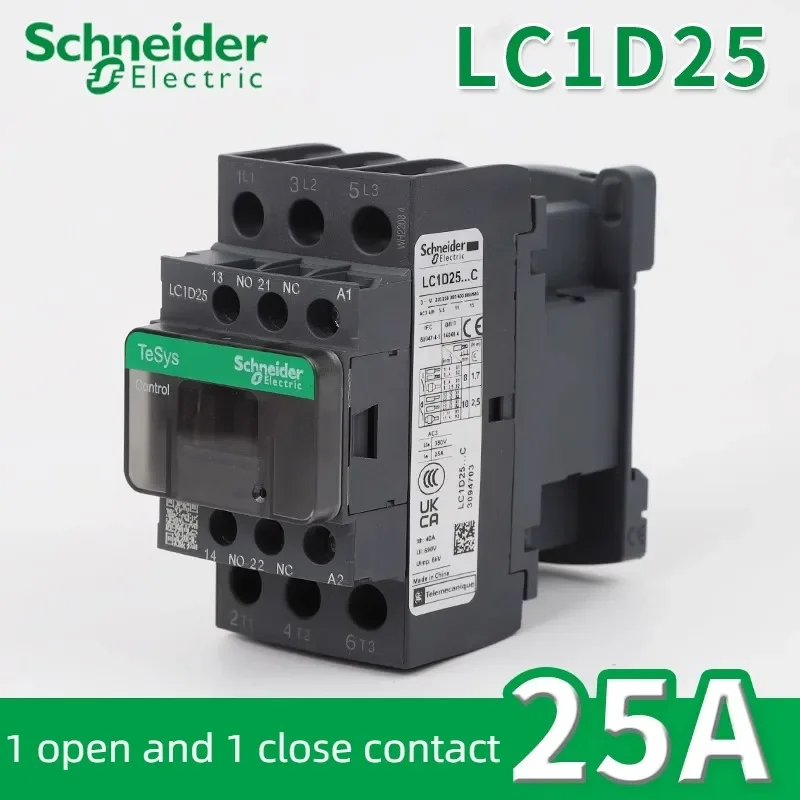 Schneider-contator Elétrico da C.a. Lc1d09 D12 D18 D25 D32 D38 D40 D50 D65 D80 D95 ca Trifásica 24v 48v 110v 220v 380v