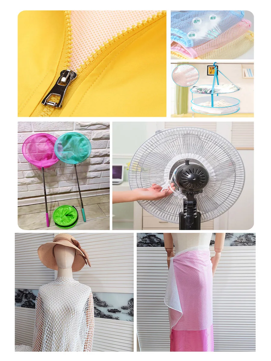 50 cm * 160 cm Mesh Stoff Große Diamant Mesh tuch Fishnet Stoff für DIY Kleidung Hosen Schultern Hause dekoration – Detail 5