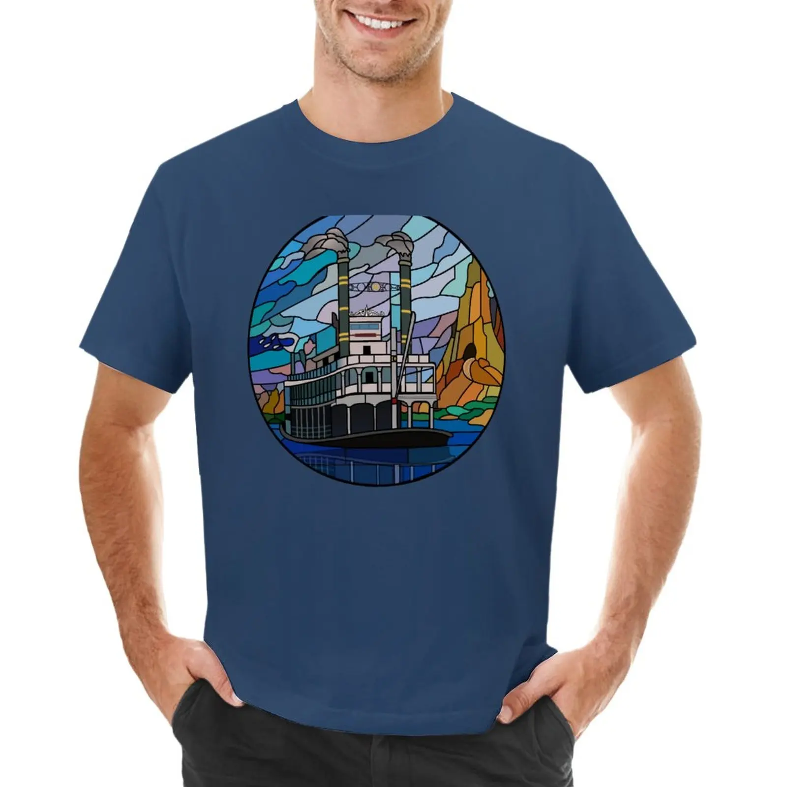

Mark Twain Riverboat T-Shirt Blouse summer top men clothings