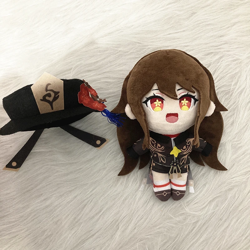20cm Stuffed Animals Anime Game Genshin Plush Doll Children\'s gifts genshin impact accessoires Venti Klee Hu Tao gift toys