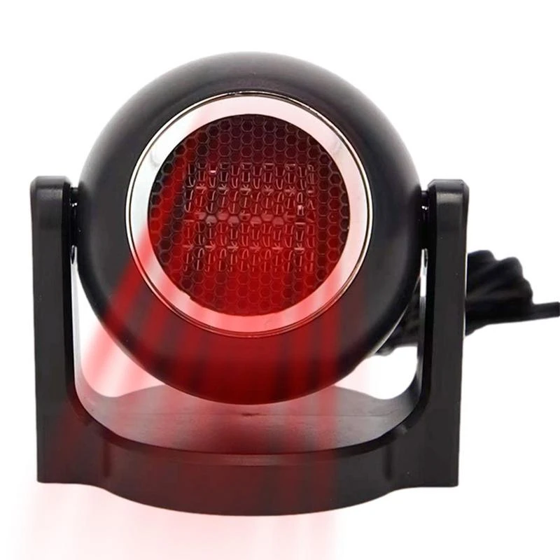 Calentador eléctrico de voltios para coche, calefactor con Base giratoria de 360 grados, desnebulizador de automático, calefacción, descongelación Interior| | -