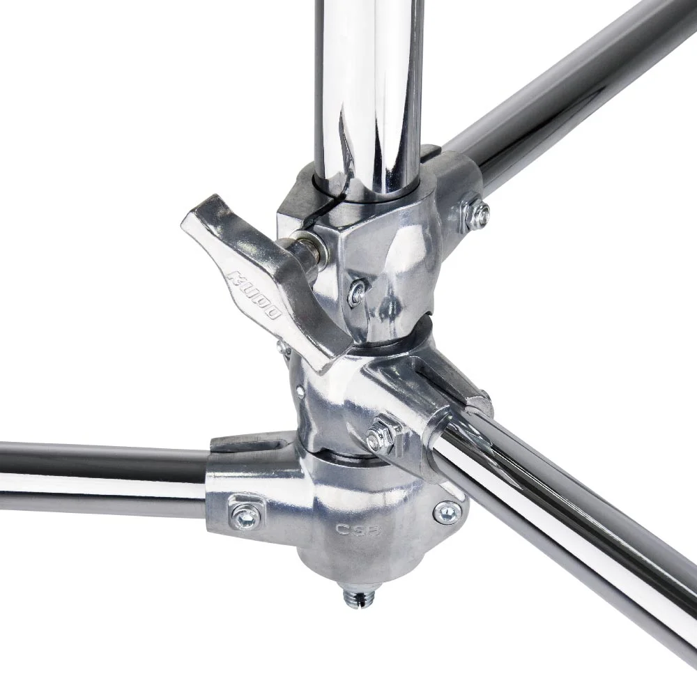 KUPO 20" Master C-Stand W/ Sliding Legs Maximum Height 199cm/78.3" W/ 5/8&rdquo; (16mm) Baby Stud CS-20M Silver/ CS-20MB Black