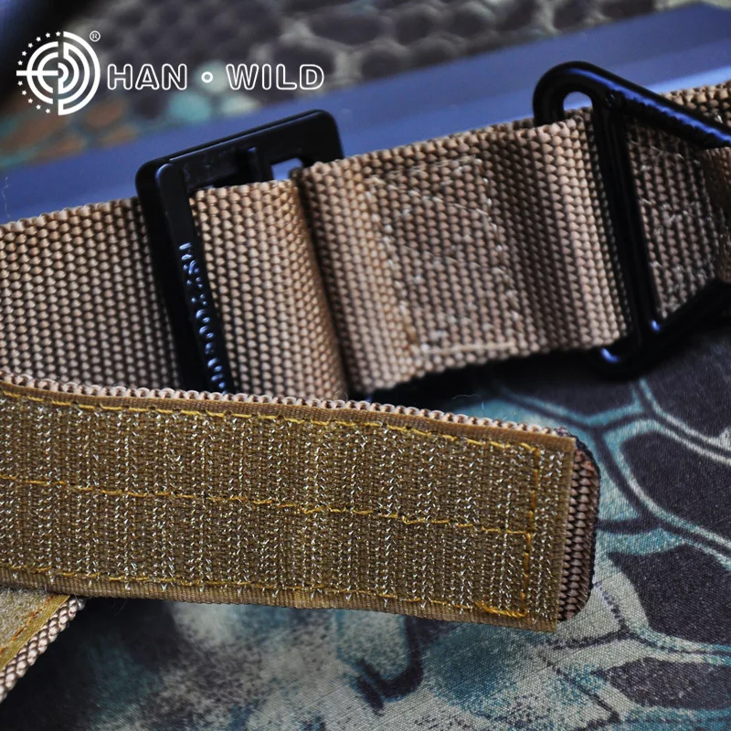 Outdoor Tactical Belt CQB Men's Canvas Belts Rappel Rescue Nylon Belt Tactical Commuting