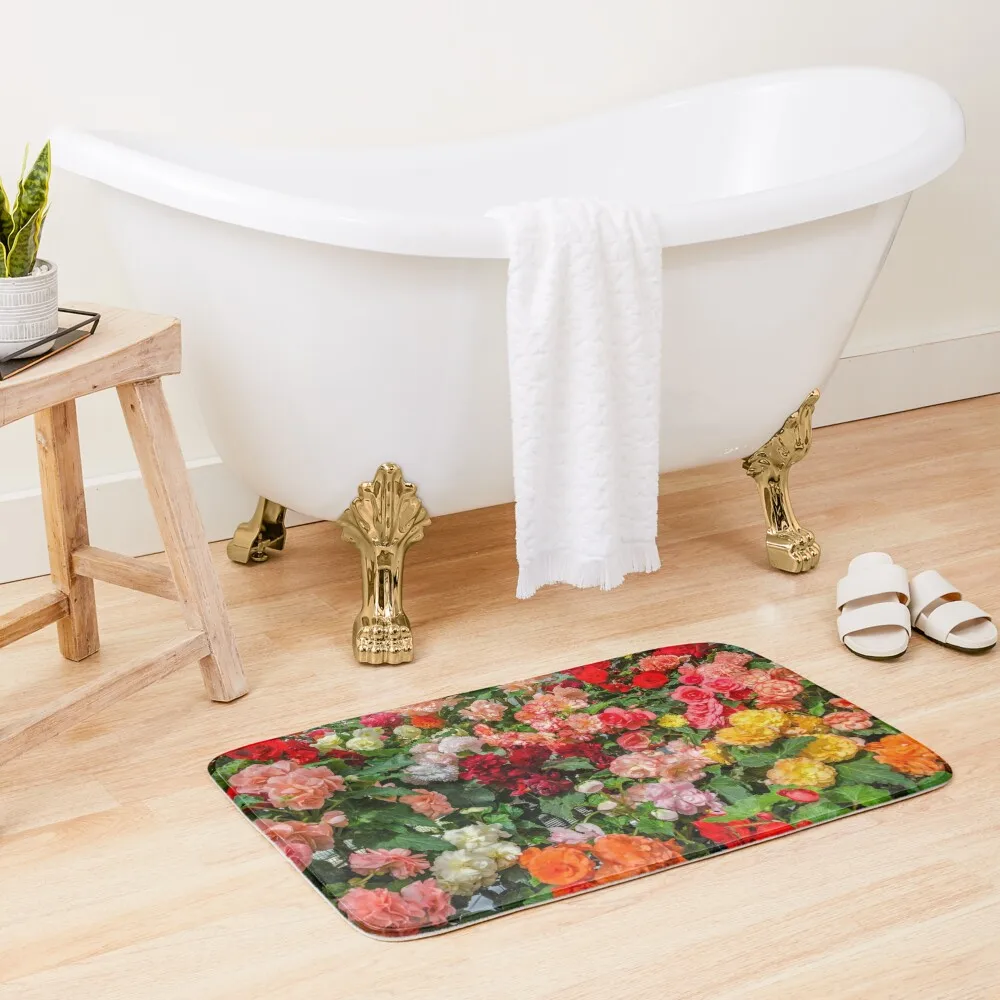 

Begonia Bath Mat Anti-Slip Bathtub Carpets For Bathrooms Toilet Accessories Bathroom Bathroom Accessory Entrance Doormat Mat