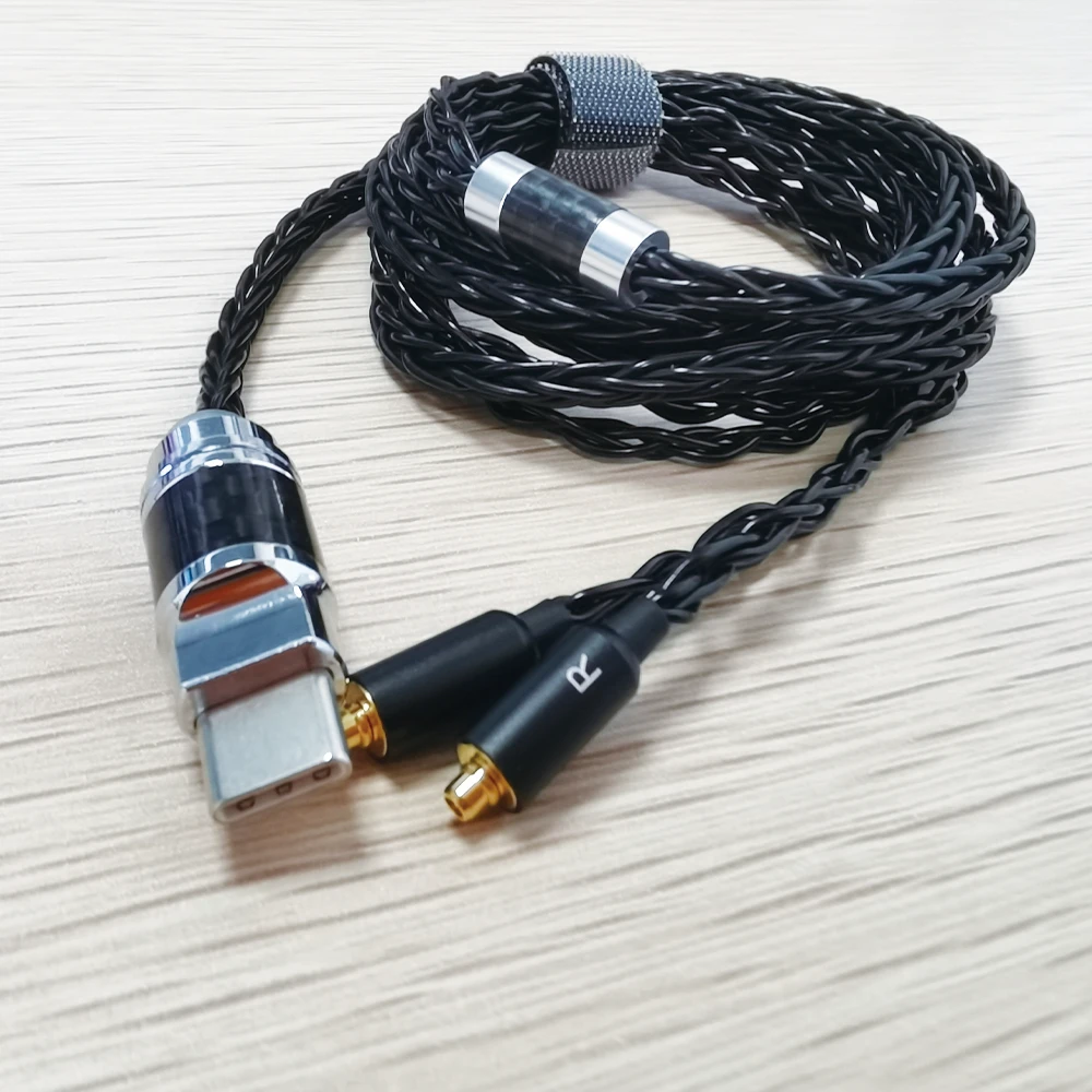 

QIGOM Type C to MMCX Headphone Cable with DAC AMP Chipset - Elevate Your Audio Experience for Audiophiles and Musicians