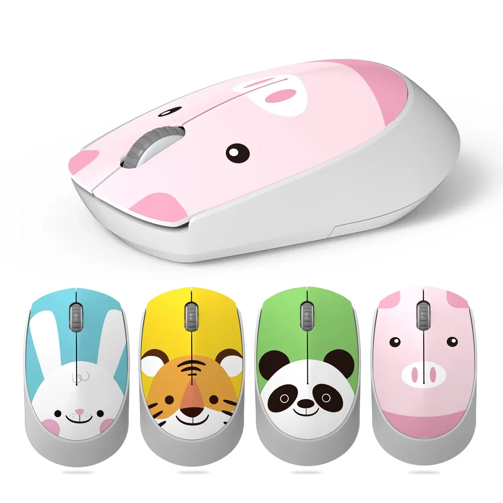Simpatici Animali 2.4G Usb Mouse Wireless Per Laptop Pc Gamer Computer Mouse Ragazze Donne Mouse Da Gioco Mouse Magico Ergonomico