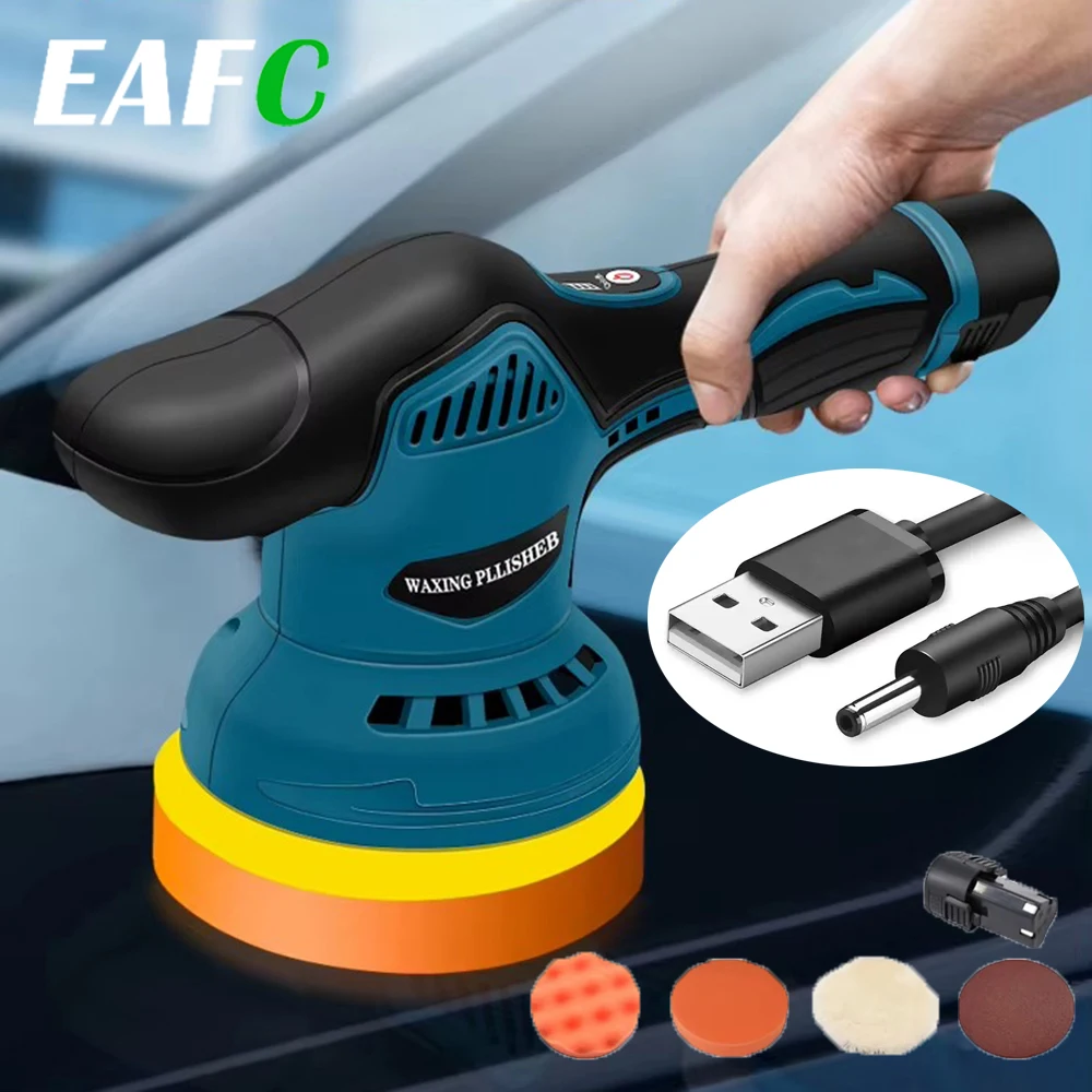 Wireless Polishing Machine for Car 12V Cordless Polisher 8 Gears Automotive Electric Waxing Repairing Wireless Sander Polish