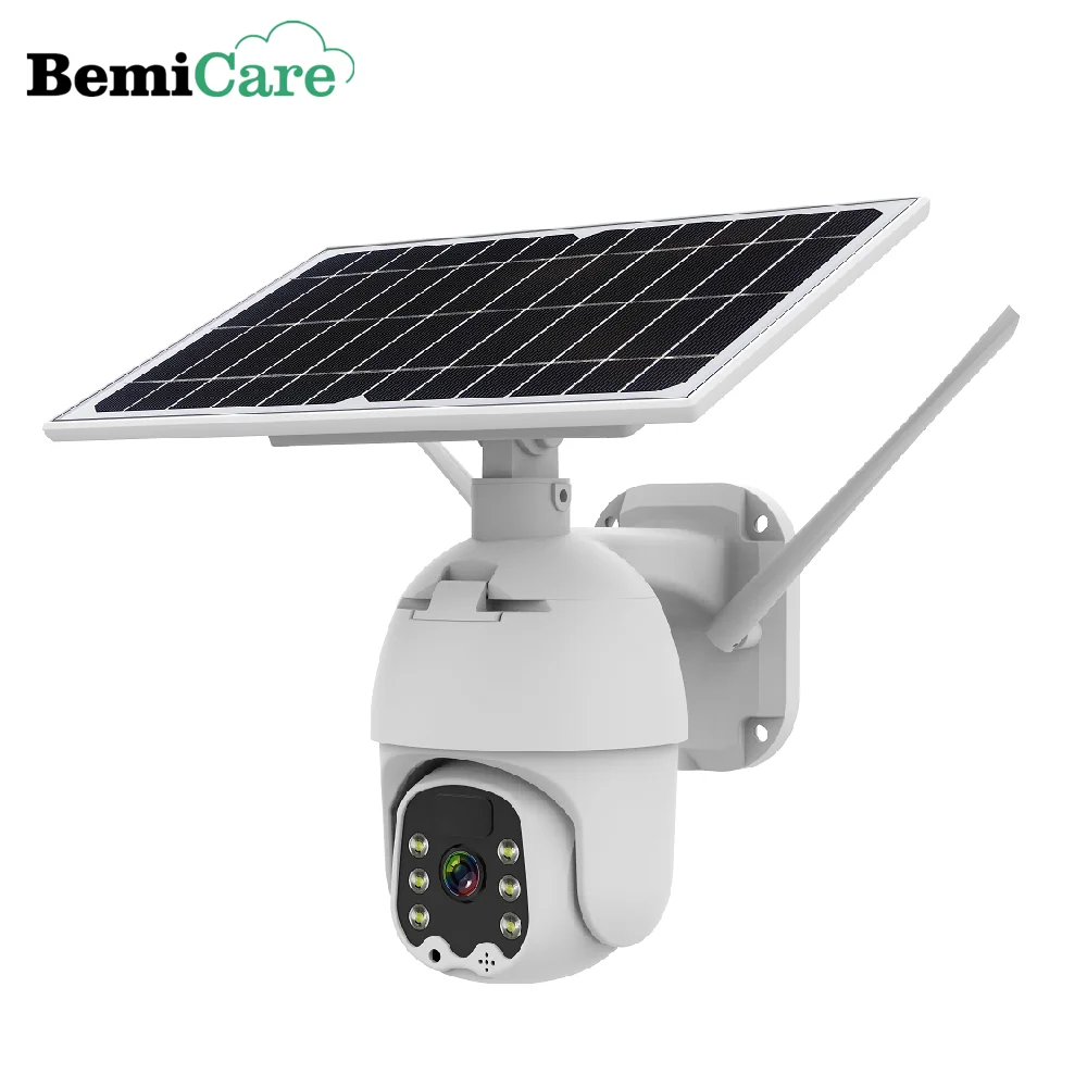 1080p high-definition low-power solar camera, supporting multi-user simultaneous online viewing, two-way voice intercom, PIR mot user login