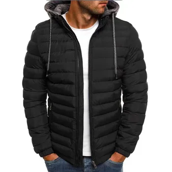 2025 Autunno e inverno uomo cappotto allentato abbigliamento outdoor abbigliamento sportivo casual moda streetwear stile giacca calda con cerniera con cappuccio 1