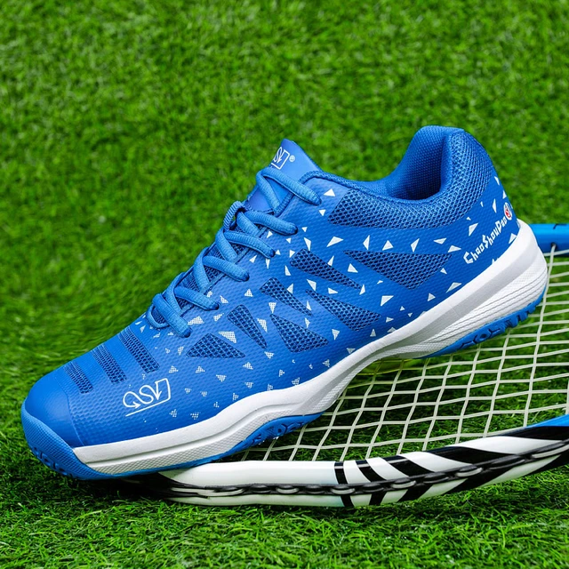 Badminton Shoes Men Women Blue Green Women Gym Walking Sneakers Mesh  Breathable Man Tennis Shoes Trainer Big Size - AliExpress