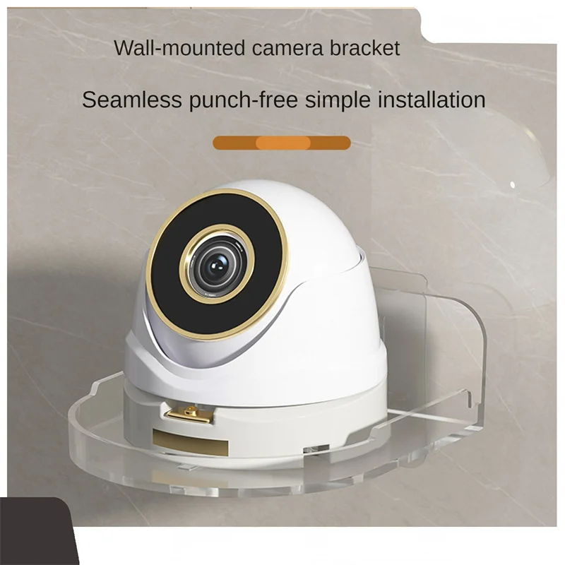 

Safe And Stable Stylish Design Camera Bracket Strong Adhesive Durable Material Screwless Security Camera Mount Easy To Install