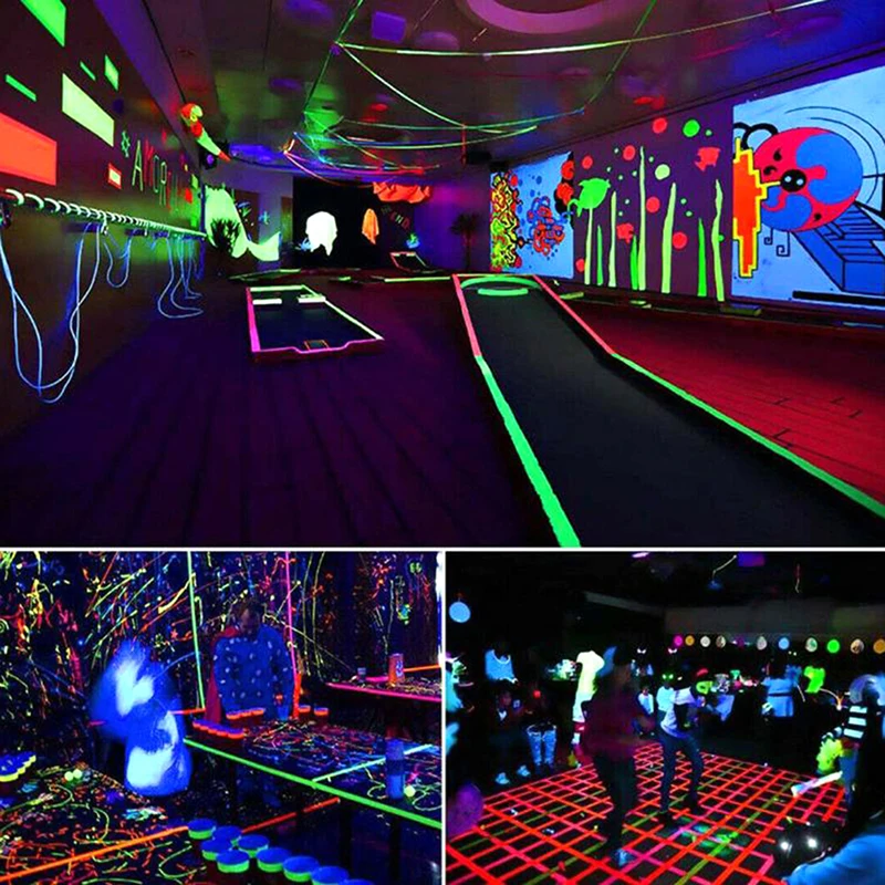 DIY Fluorescent UV Cotton Tape Matt Night Self-Adhesive Glow In The Dark Luminous Tape Party Floors 6 colors Party Supplies adhesive cloth tape adhesive tape neon gaffer tape