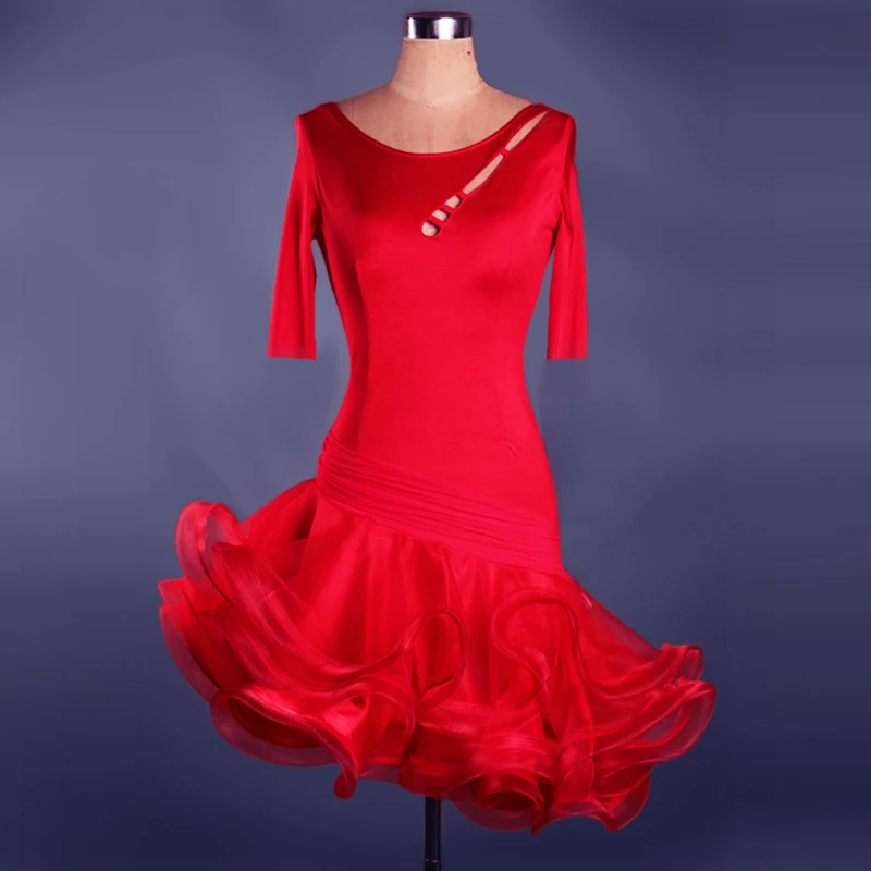 

Cheap Custom Size Competition Performance Children's Latin Dance Dress