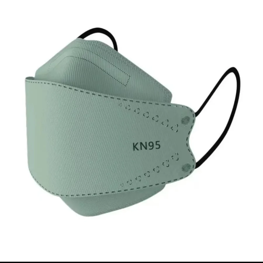Masque KN95 3D Stéréoscopique Jetable Lot de 10 - Haute Protection 4 Couches