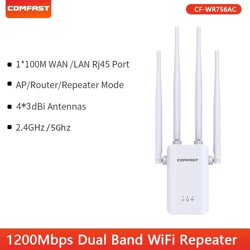 WiFi Booster 300Mbps 2.4GHz Amplificador WiFi Booster Extensor Modo  Repetidor / Routers / AP INTERFAZ LAN FUNCIÓN DE PROTECCIÓN WPS-Negro