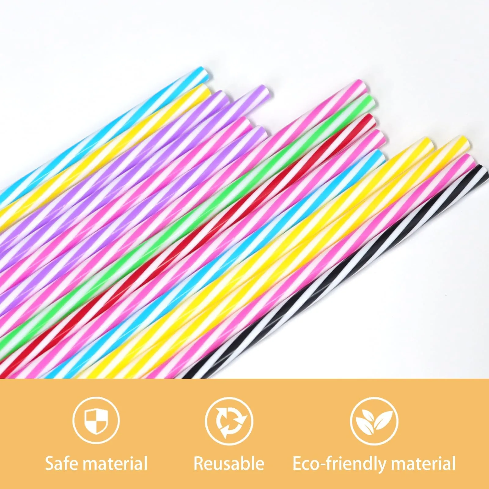 50Pcs Multicolor Straw Drinking Kunststof Straws for Wedding Party Supplies Beverage Kitchen Cocktail Drinking Straws
