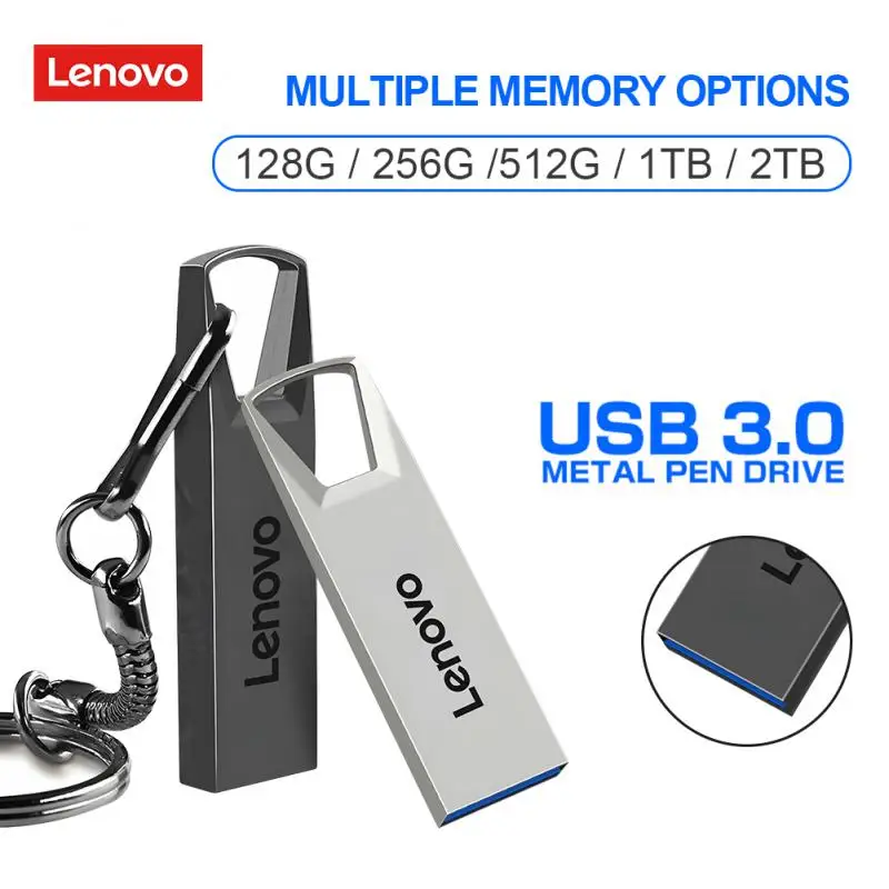 

Lenovo 2TB USB Flash Drive 1TB 512GB USB 3.0 Pen Drive 128GB Interface Usb Stick Mobile Phone Computer USB Flash Memory Card