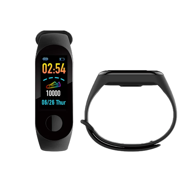 M3 Plus Smart Fitness Bracelet English Smart Watch Men Tracker Waterproof Sport Women's Multi-function Fitness Wristband