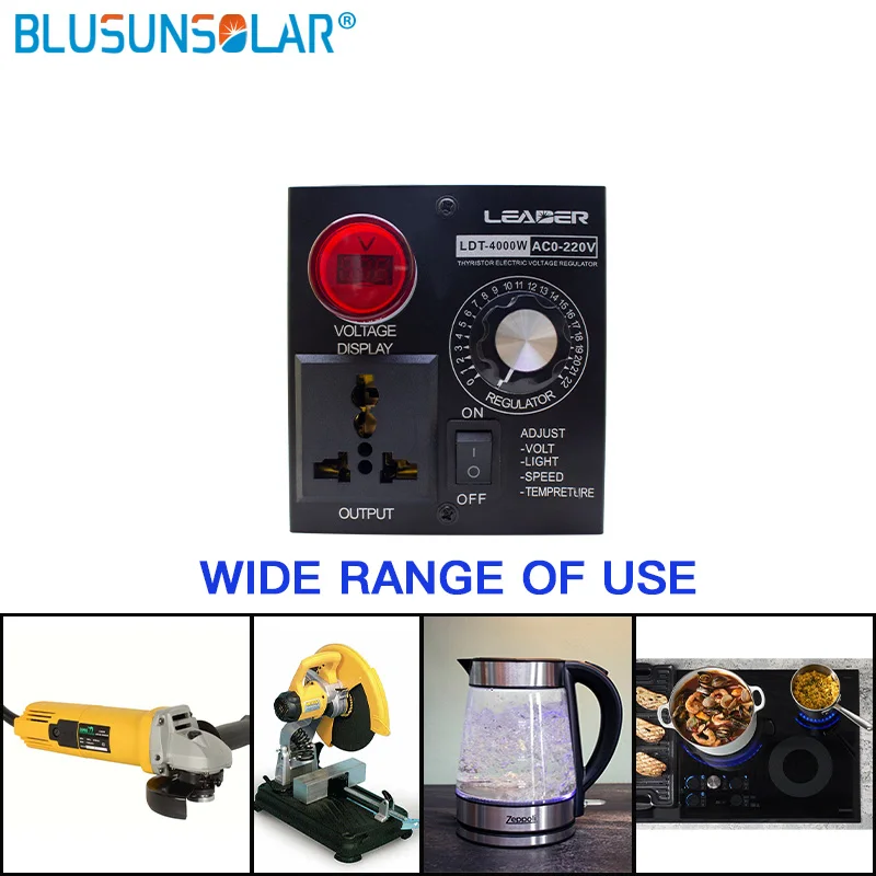 controlador de tensao variavel compacto dimmer ajustavel 05