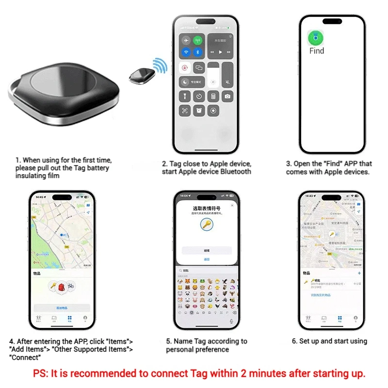 Smart GPS Tracker For Apple iOS System Find My APP Air Tag Child Finder Pet Anti-lost Device Mini Portable Locator Reminder