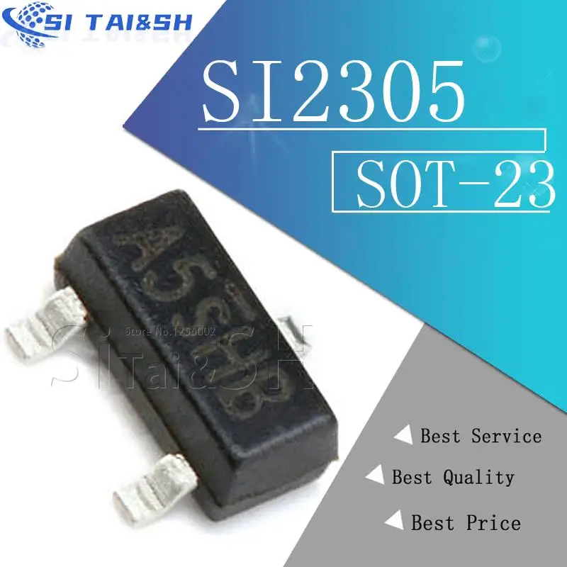 50pcs Smd Transistor Sot-23 Si2305 A5shb Mos Tube P-channel Fet ...