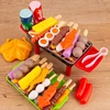 Baby Pretend Play Kitchen Kids Toys Simulation Barbecue Cookware Cooking Food Role Play Educational Gift Toys for Girls Children 2