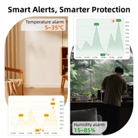 Tuya bluetooth smart home temperature and humidity sensor with LCD screen App remote control works with Alexa/Google Assistant - Image 6