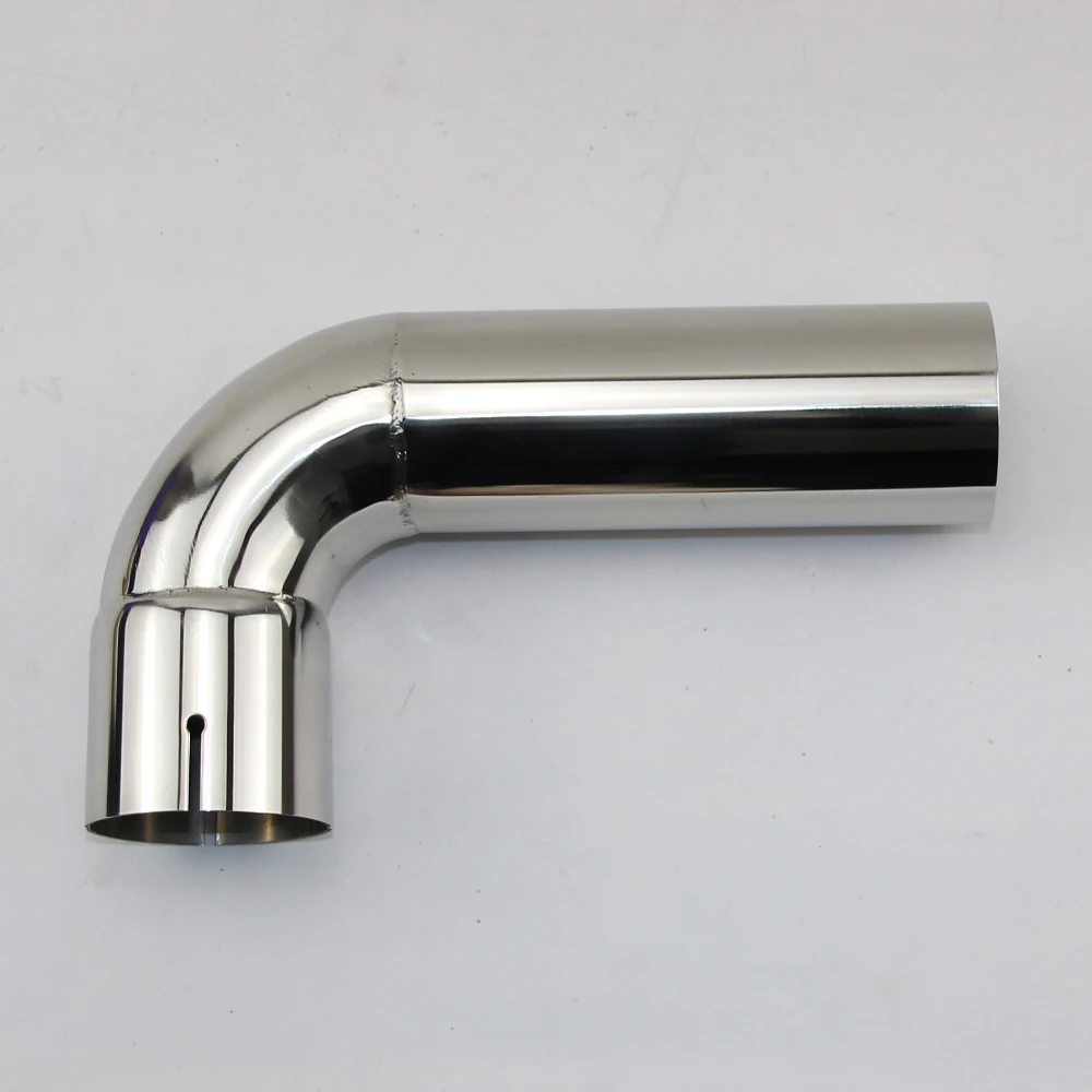 304 Stainless Steel Bend 90-degree Single-side Slot 54mm 66mm 73mm 79mm Connecting Pipe Fittings