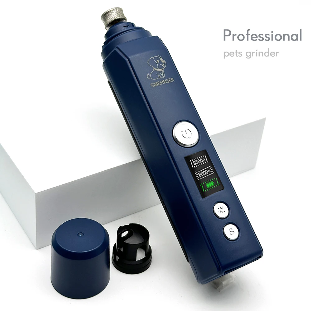 Professional Dog Nail Grinder Electric Pet Nail Trimmer Painless Paws Grooming Machine for Small Medium Large Dog Cats Low Noise pet nail grinder