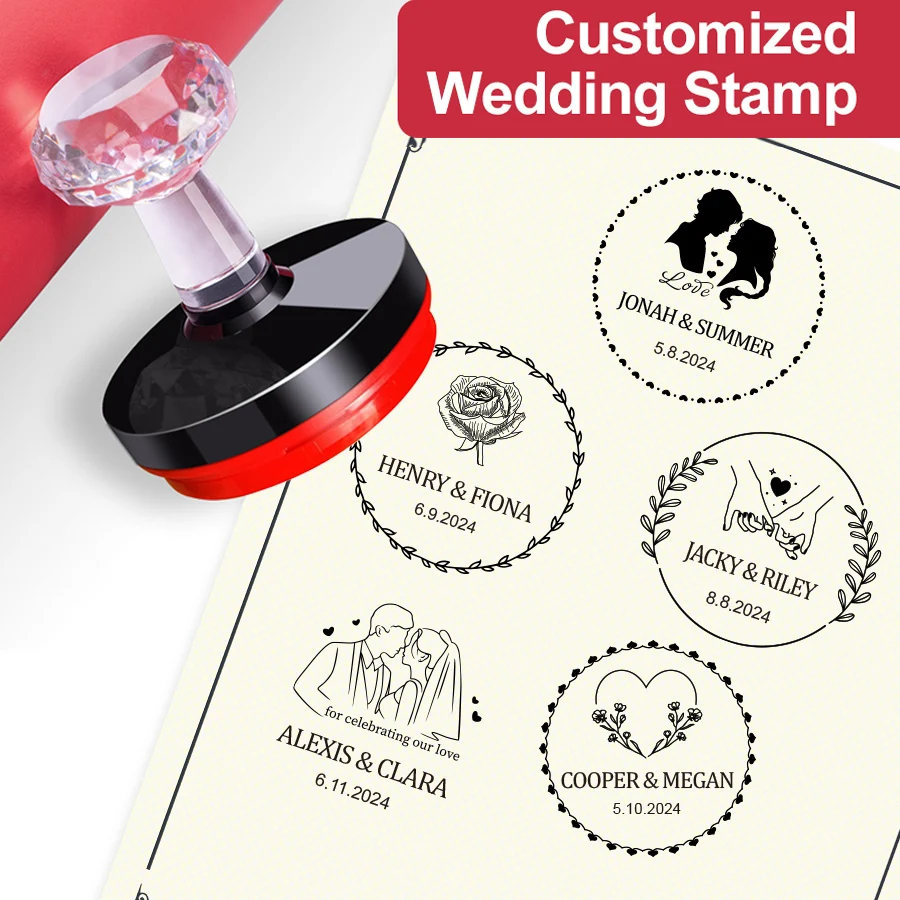 Wedding Seal Stamp Kit For Invitation Cards Scrapbooking Personalized Party Decoration Tools Engraved