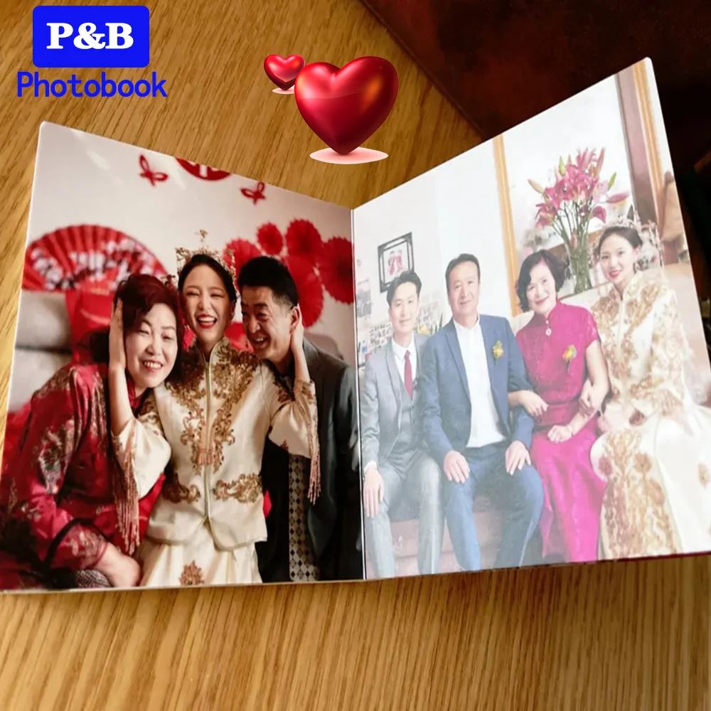 개인화 된 사진을위한 6 인치 포토 북 결혼식 테마 앨범을위한 DIY 사진 앨범  애완 동물 성장 메모리 북 사랑스러운 선물
