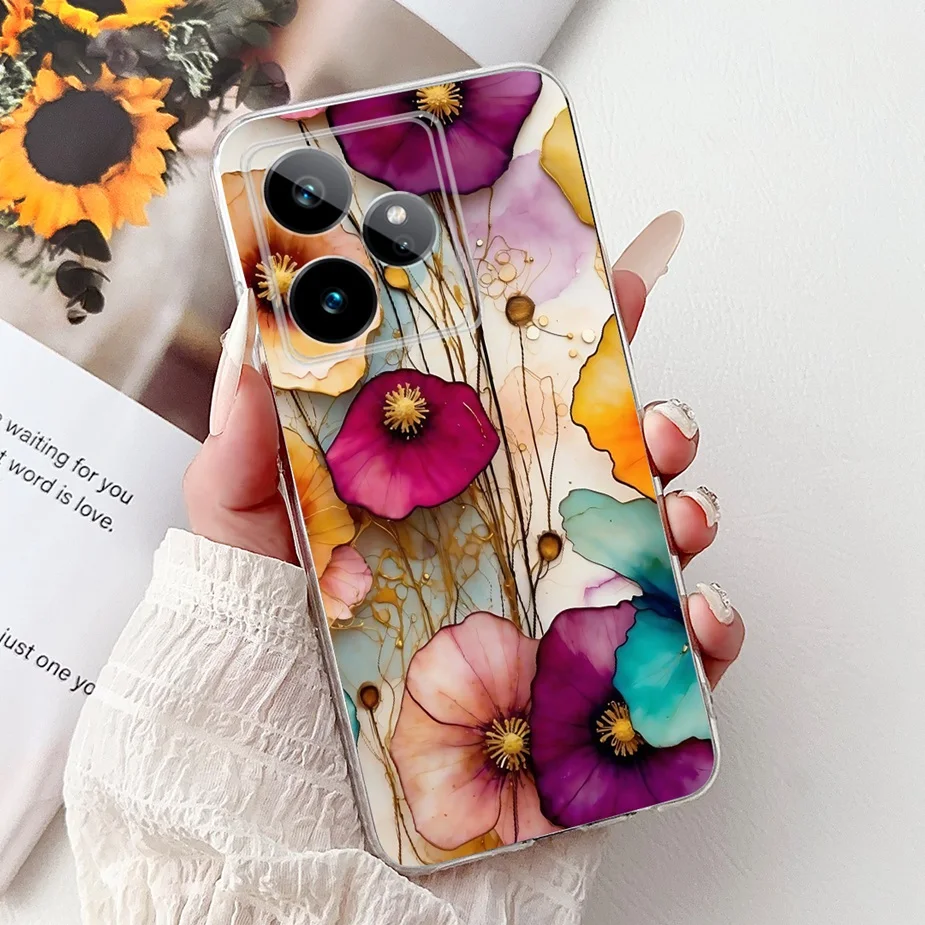 Luxury Painted Soft Silicone Phone Case - Stylish Protective Cover and s Bag