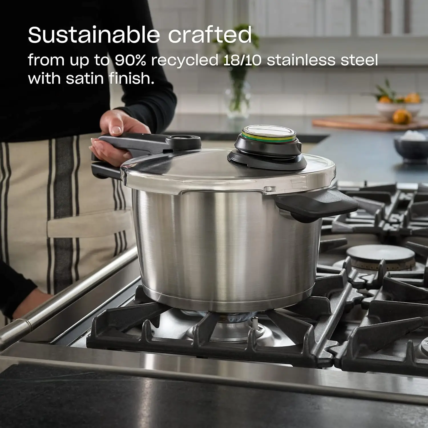 Classic and practical, simple design Premium Pressure Cooker with Steamer Insert, 2.6 Quart 2