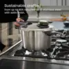 Classic and practical, simple design Premium Pressure Cooker with Steamer Insert, 2.6 Quart 2