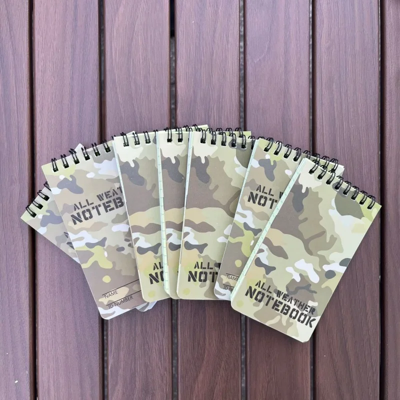 Camouflage Printing Notebook Paper Waterproof Writing All Weather Outdoors
