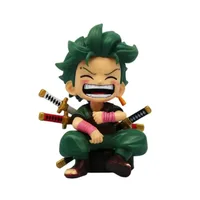 ⁦مجسمات شخصيات أنمي "ون بيس" بوضعية الجلوس | One Piece Anime Characters Mini Figures⁩ - الصورة ⁦3⁩