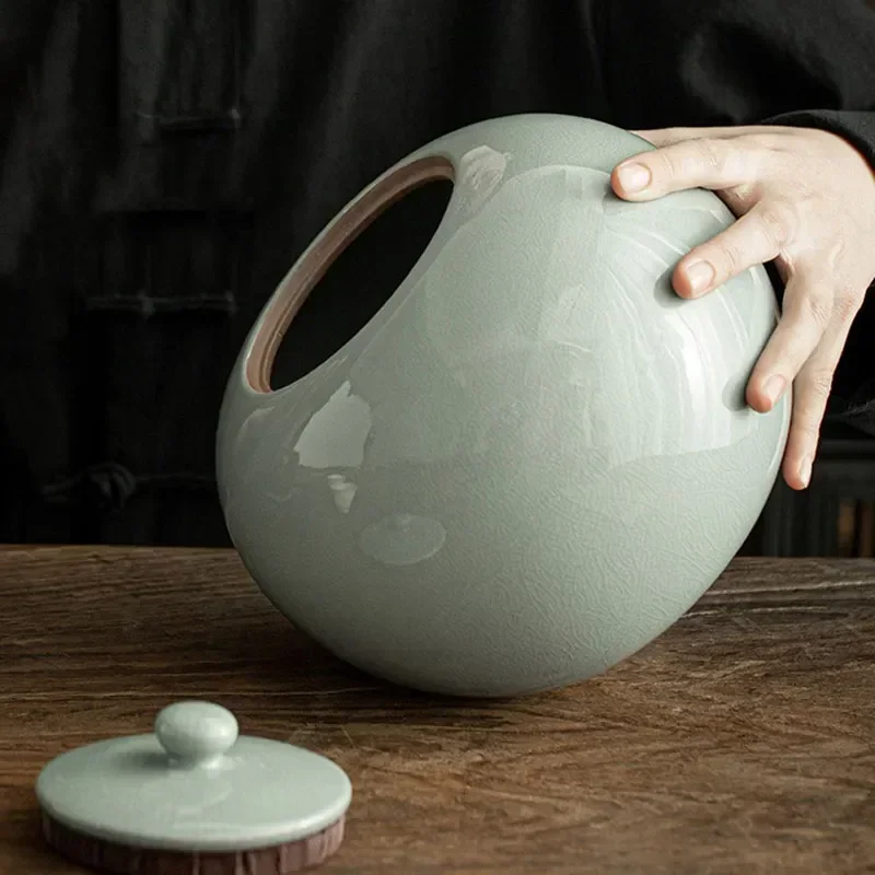 

4000ml Funerary Ashes for Customizable Memorials Ash Pet Human Cat Ceramics Large Urn Animal Dogs Dog Urnen Cremation