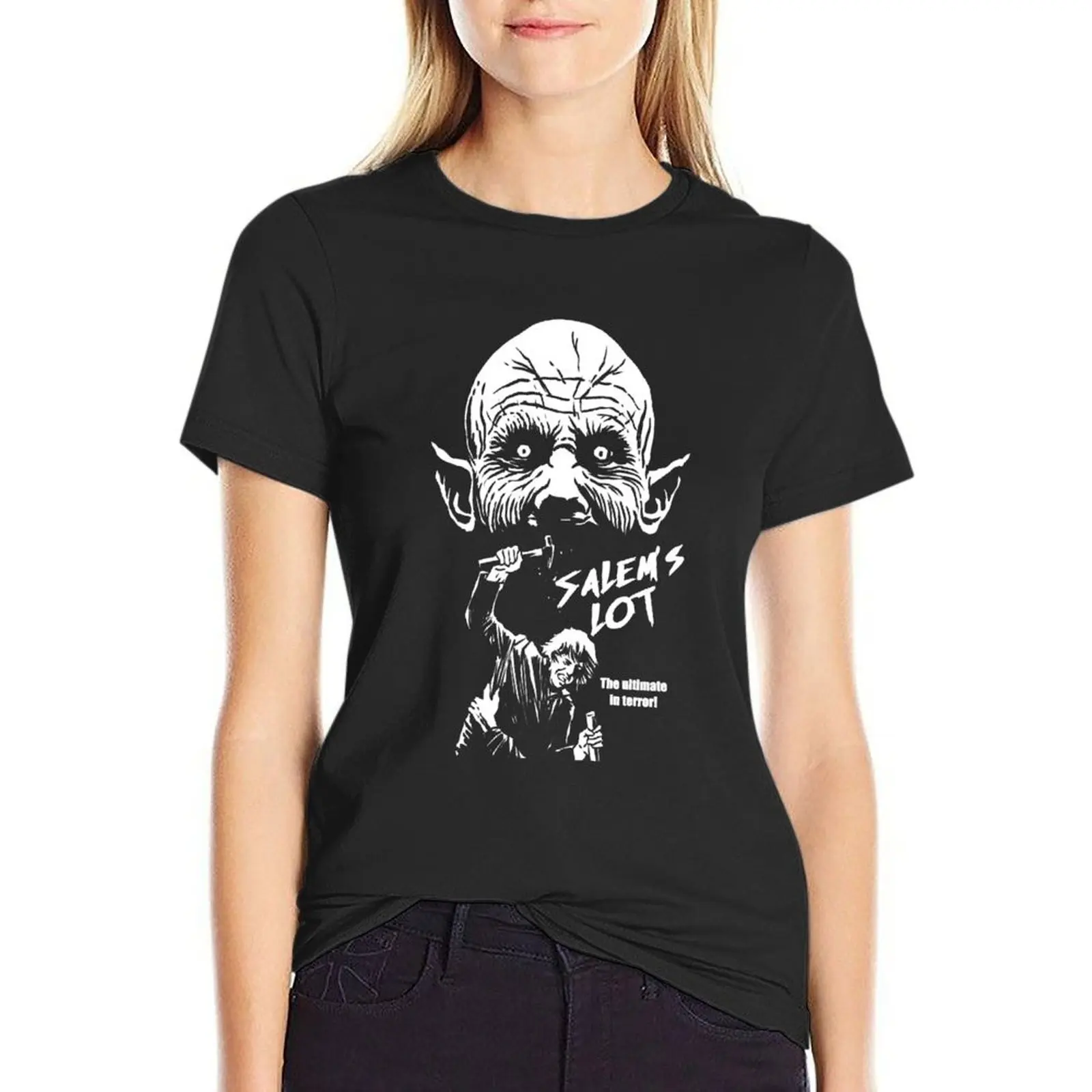 

SALEMS LOT T-shirt vintage clothes female tight shirts for Women