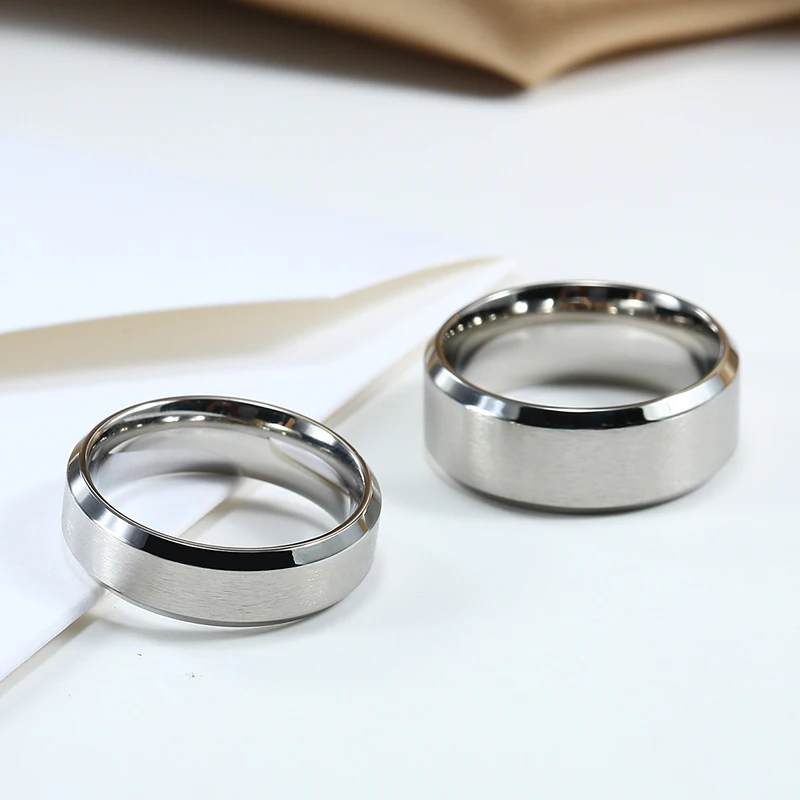 black rings classic stainless steel ring engagement wedding bands