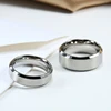 Black Rings Classic Stainless Steel Ring Engagement Wedding Bands For Men Female Couple Black Silver Color Fashion Jewelry 8/6mm 5