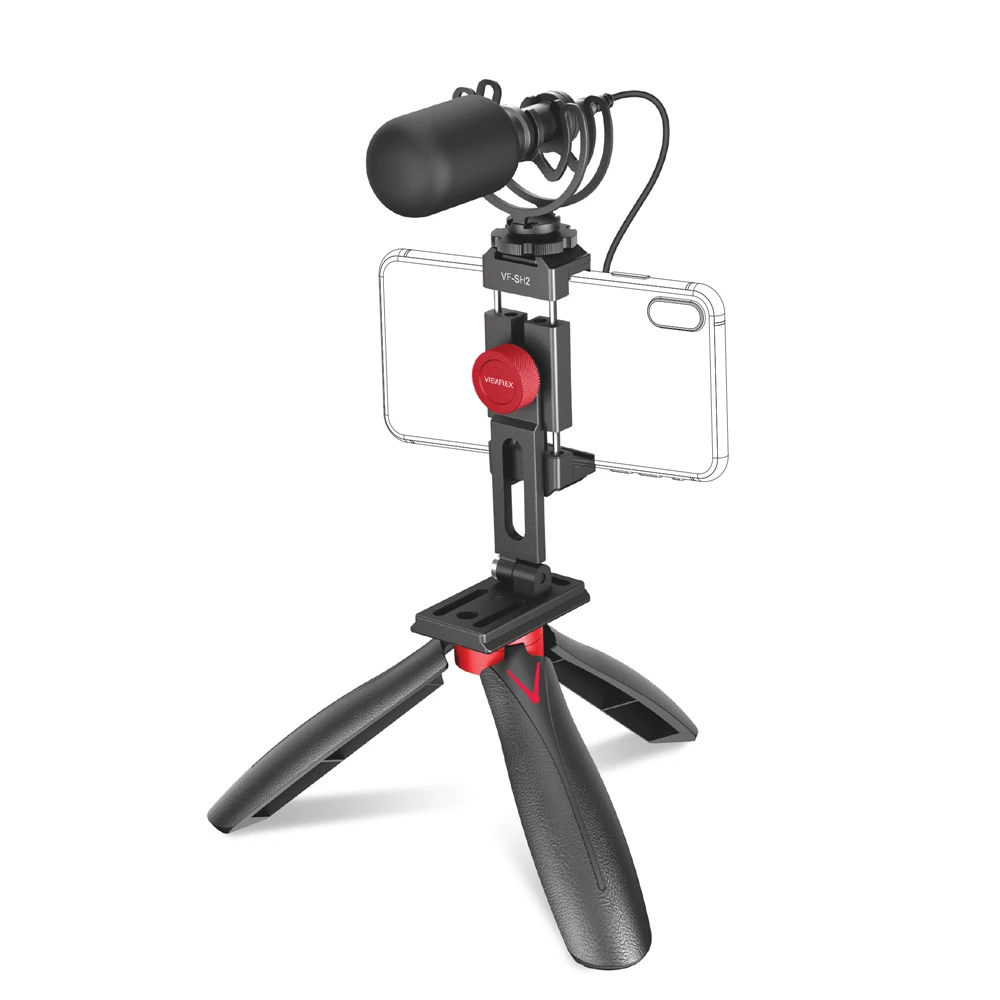VF-K2 Smartphone Microphone Kit with Vertical & Horizontal Shooting for Tiktok Y