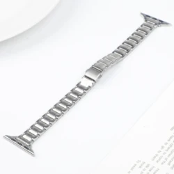 Elegant Slim Metal Watch Strap - Stainless Steel Bracelet for 42 44 45 49mm - S10 46 (1 silver strap)