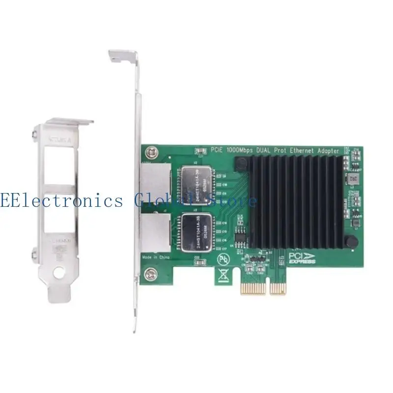 462B PCIE 2 포트 기가비트 네트워크 카드 PCIE 이더넷 어댑터 1000Mbps