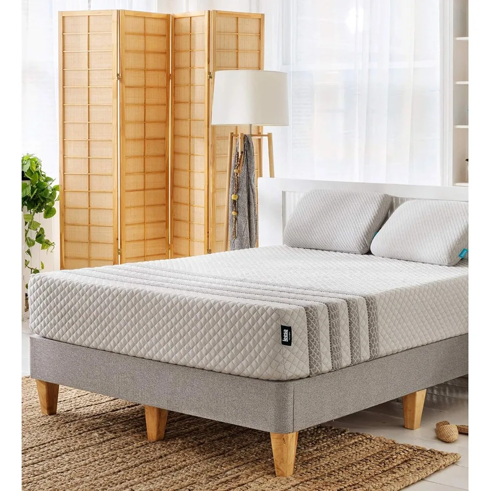 

Матрас Гибридный 11 дюймов, Королевский размер, охлаждающая пена премиум-класса и индивидуально завернутая пружина/сертификат CertiPUR-US/100-ночная проба