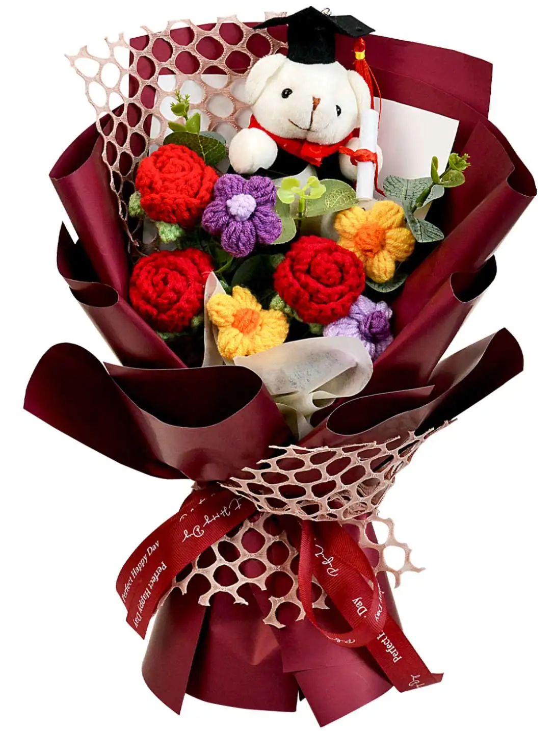 باقة " فرحة التخرج " بالكروشيه